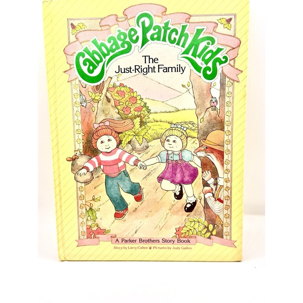Vintage 1984 Cabbage Patch Kids The Just-Right Family Parker Brothers Book 80s